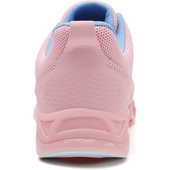Women's Walking Running Tennis Blade Non Slip Blue Pink Athletic Sneakers Shoes - Picture 6 of 6